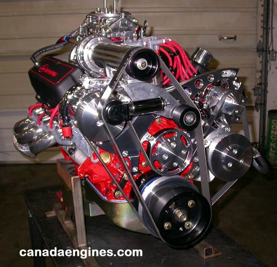 363 cubic inch Ford high performance engine installed in a 1967 Ford Mustang