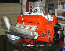 Canada Engines high performance big block 396 Chevy jet boat engine... click on image for a larger engine photo