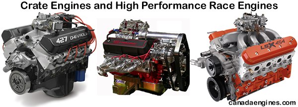 High performance crate engines - small blocks, big blocks, stroker kits and  more for the street or the strip.